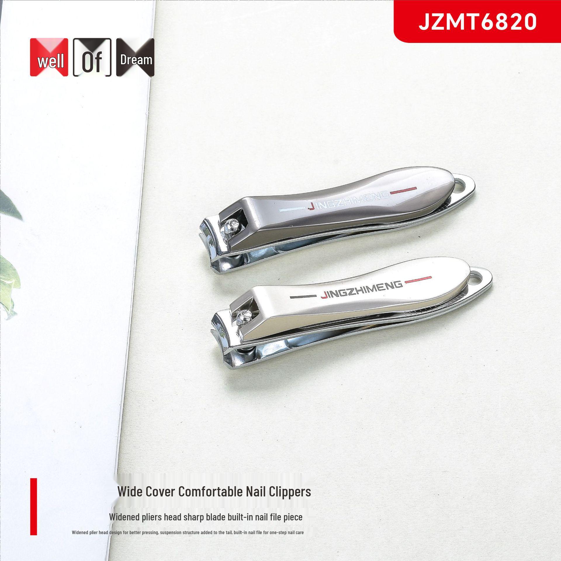 Jingzhi Meng Wide-Cover Comfortable Nail Clippers for Home Manicure No
Jingzhi Meng Wide-Cover Comfortable Nail Clippers for Home Manicure No