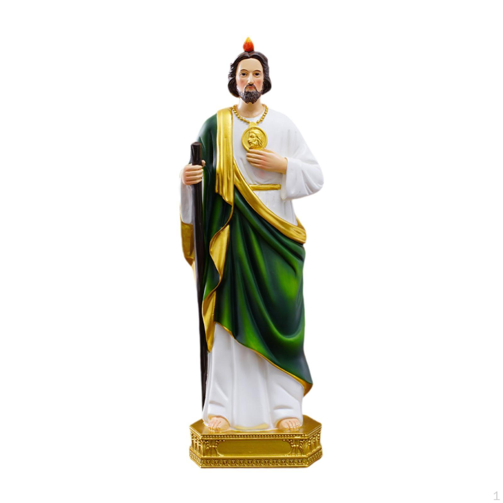 Saint Jude Statue ST Holy Figurine Tabletop Centerpiece,Collection,Resin Ornament Gift for
Saint Jude Statue ST Holy Figurine Tabletop Centerpiece,Collection,Resin Ornament Gift for
