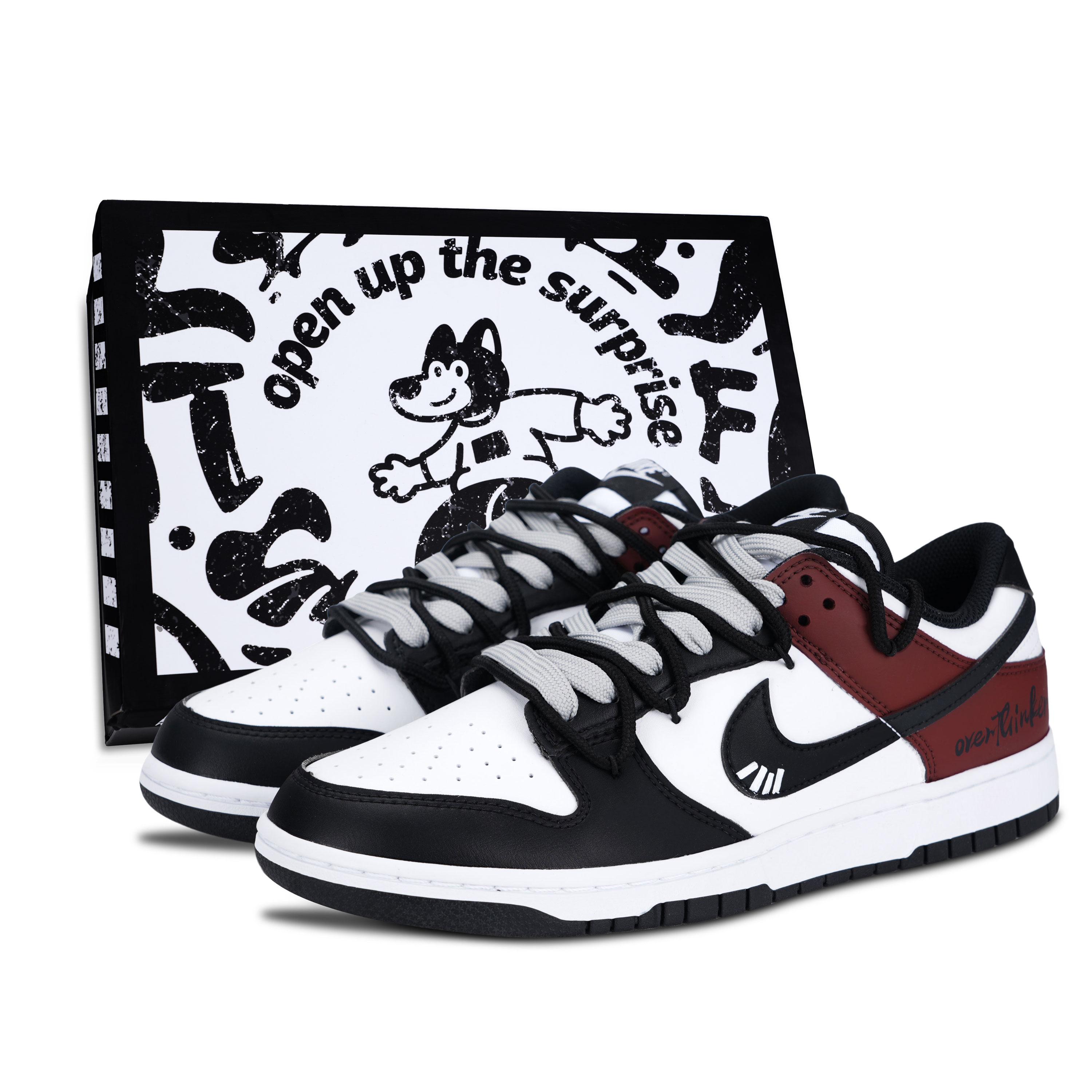 Nike Dunk Panda, Black White Red Tone Box Abrasion Resistant Slip Resistant Low top Skateboard Shoes Unisex Black HF5441-100(Team883) 36.5
Nike Dunk Panda, Black White Red Tone Box Abrasion Resistant Slip Resistant Low top Skateboard Shoes Unisex Black HF5441-100(Team883) 36.5
