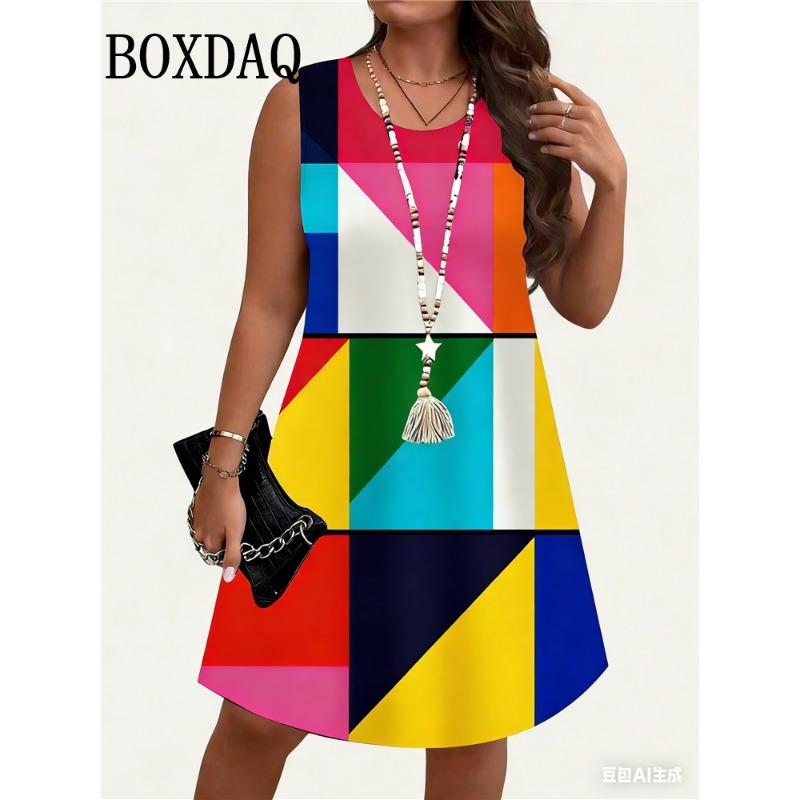 Summer Women s Beach Dress Bohemian Style Sleeveless Fresh Floral Print Vest Dress Elegant Casual Sundress Loose Short Dress 6XL
Summer Women s Beach Dress Bohemian Style Sleeveless Fresh Floral Print Vest Dress Elegant Casual Sundress Loose Short Dress 6XL