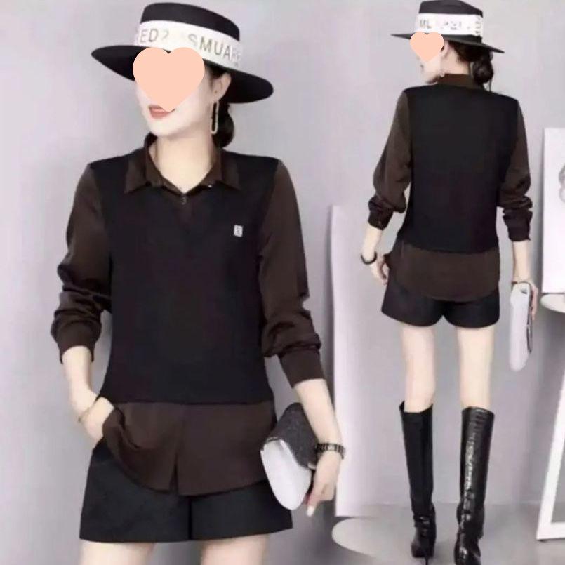 Блузка из двух частей в корейском стиле с флисовой подкладкой для женщин - Весна и Осень 2025 4XL (160-180 jin)
Блузка из двух частей в корейском стиле с флисовой подкладкой для женщин - Весна и Осень 2025 4XL (160-180 jin)