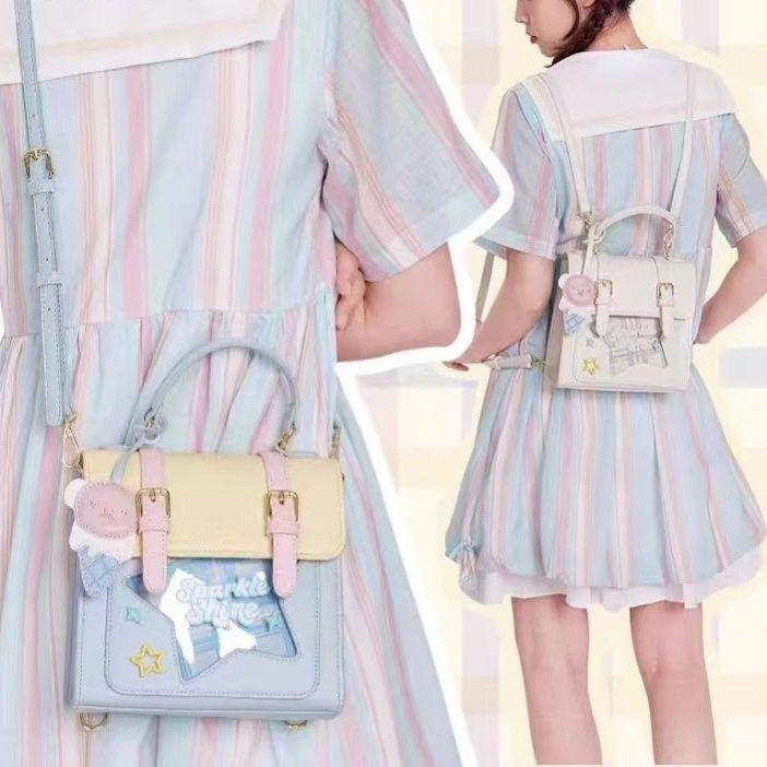Sweet Cute Candy Color Backpack Women Star Contrast Leather Crossbody Bag Ladies Fashion Versatile School Style Mochilas Mujer 19.5x19.5x10cm белый
Sweet Cute Candy Color Backpack Women Star Contrast Leather Crossbody Bag Ladies Fashion Versatile School Style Mochilas Mujer 19.5x19.5x10cm белый