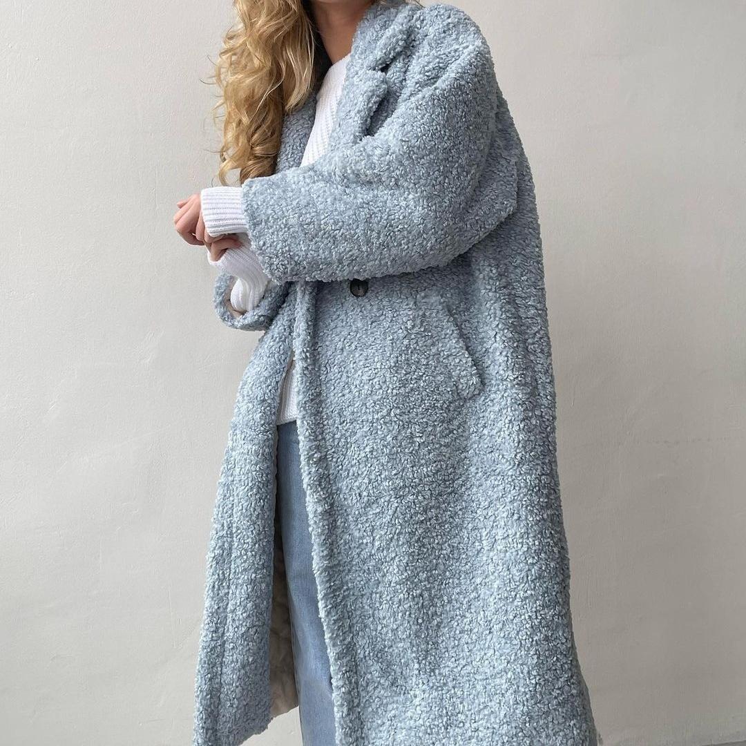 BITCED осенне-зимнее женское темпераментное пригородное пальто с длинными рукавами и лацканами, плюшевое пальто для женщин L baby голубой
BITCED осенне-зимнее женское темпераментное пригородное пальто с длинными рукавами и лацканами, плюшевое пальто для женщин L baby голубой