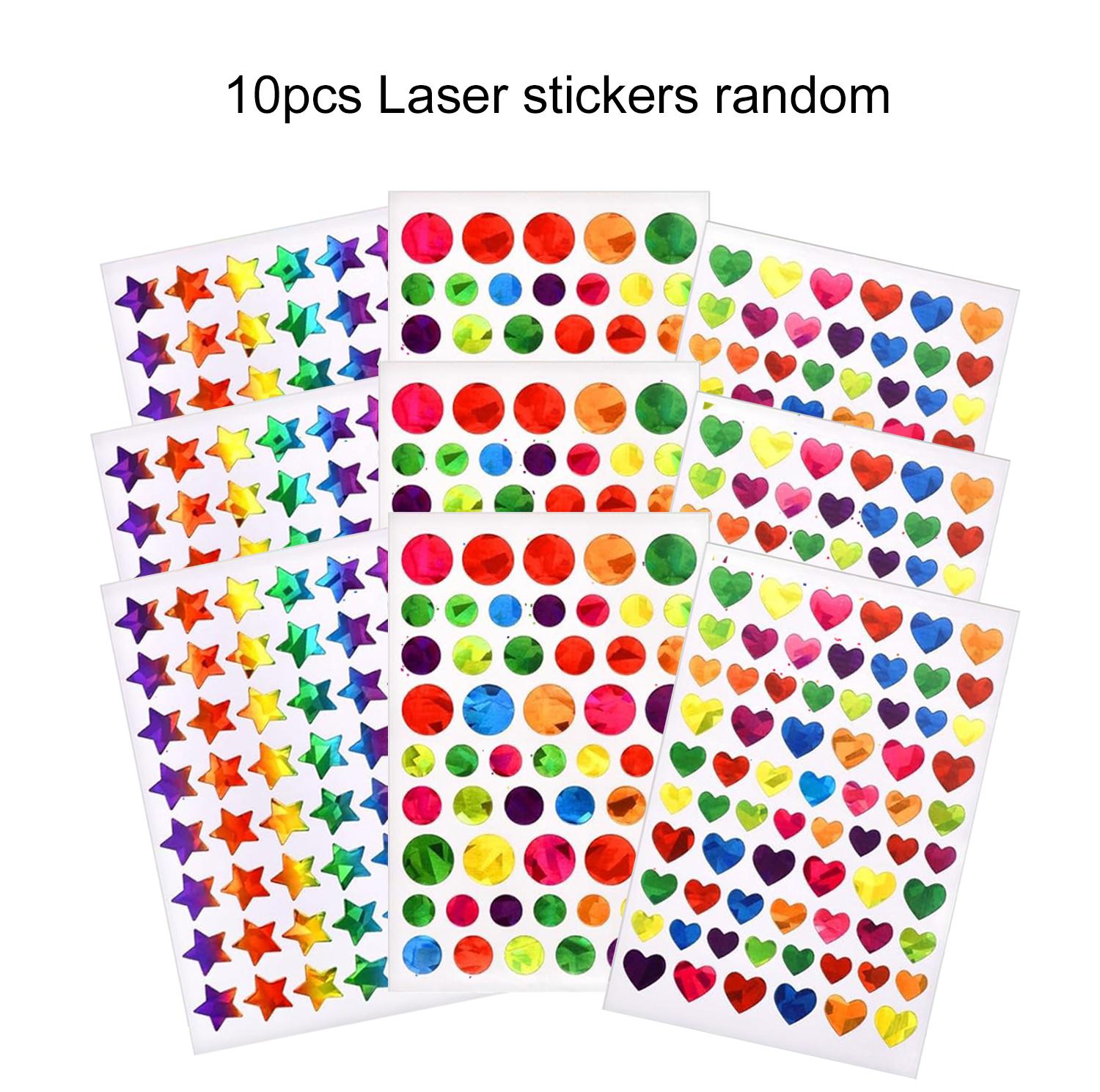 10~20pcs Reward Stickers Colorful Dots Stars Heart Laser Material Children Handmade DIY Photo Album Toys Decorative Sticker TMZ
10~20pcs Reward Stickers Colorful Dots Stars Heart Laser Material Children Handmade DIY Photo Album Toys Decorative Sticker TMZ