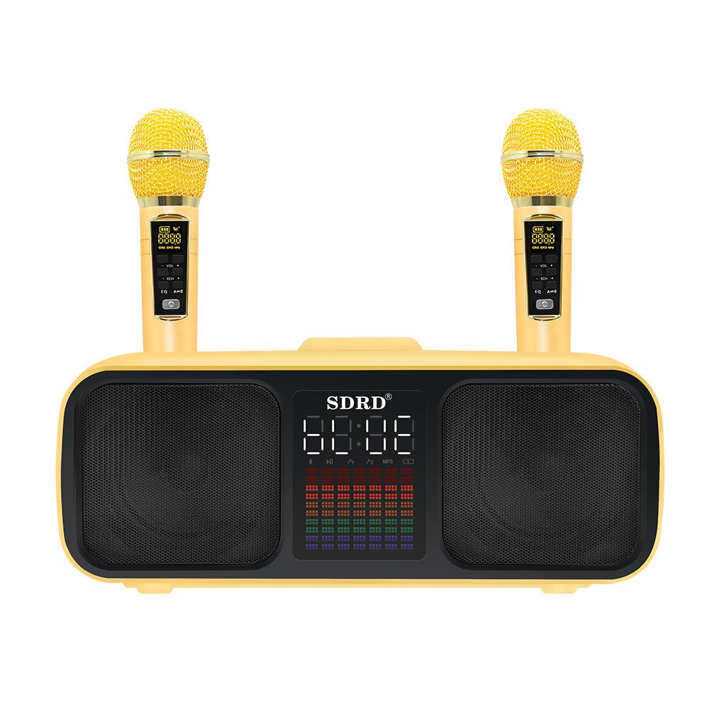 Karaoke Machine for Adults & Kids Portable Speakers with 2 UHF Wireless Mic Supports AUX/USB/Type C/TF Card/Bluetooth PA System золотий
Karaoke Machine for Adults & Kids Portable Speakers with 2 UHF Wireless Mic Supports AUX/USB/Type C/TF Card/Bluetooth PA System золотий
