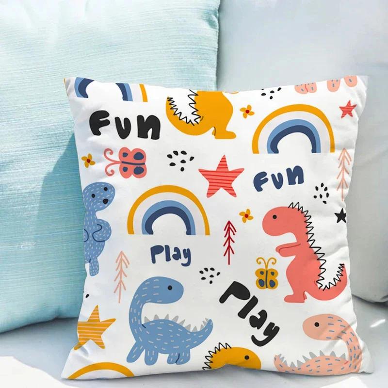 Cushion Cover Pillowcase Cute Dinosaur Decorative Pillows for Sofa Cushions Covers Double-sided Printing PillowC,(1) 66x66cm
Cushion Cover Pillowcase Cute Dinosaur Decorative Pillows for Sofa Cushions Covers Double-sided Printing PillowC,(1) 66x66cm