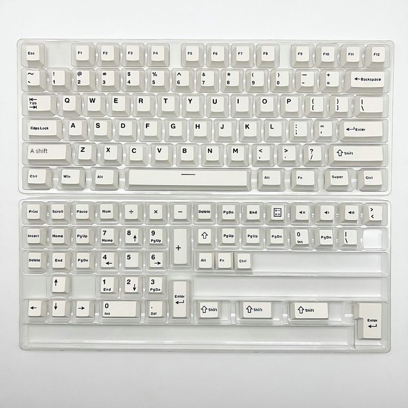 Wob/Bow Two-Color Key Cap 126 Key PBT Material Original Height Fit 61/68/75/84/87/98/108 Beige White
Wob/Bow Two-Color Key Cap 126 Key PBT Material Original Height Fit 61/68/75/84/87/98/108 Beige White