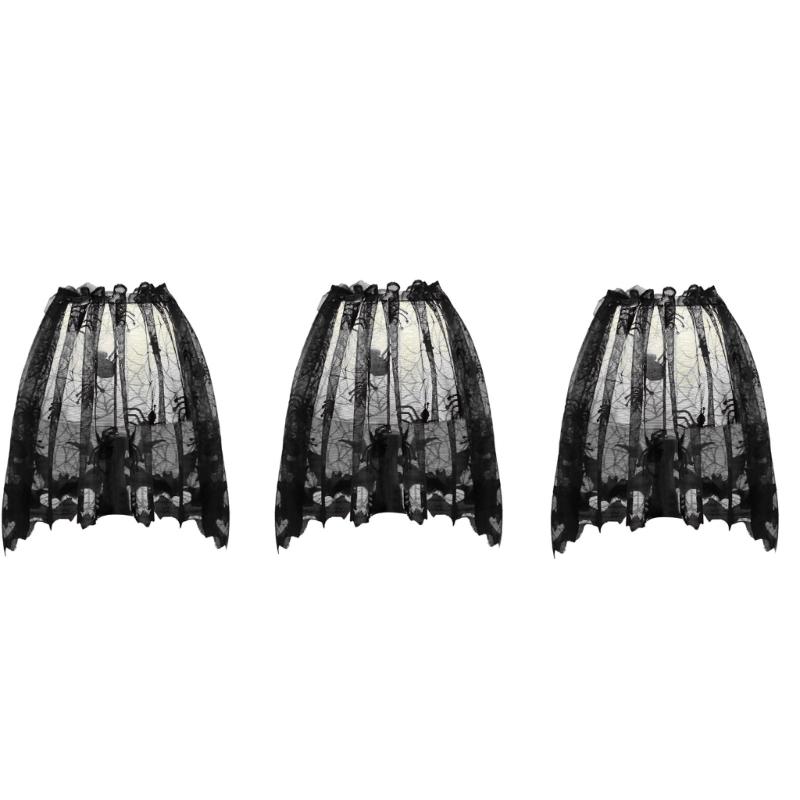 20×60 Inch Halloween Lamp Shade Cover with Ribbon,3Pcs Black Lace spiders Lamp Shade Covers for Halloween Decorations 1
20×60 Inch Halloween Lamp Shade Cover with Ribbon,3Pcs Black Lace spiders Lamp Shade Covers for Halloween Decorations 1