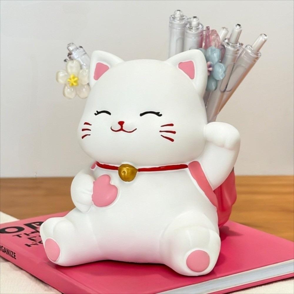 Multi Functional Lucky Cat Stationery Organizer Creative Makeup Brush Holder School рожевий
Multi Functional Lucky Cat Stationery Organizer Creative Makeup Brush Holder School рожевий