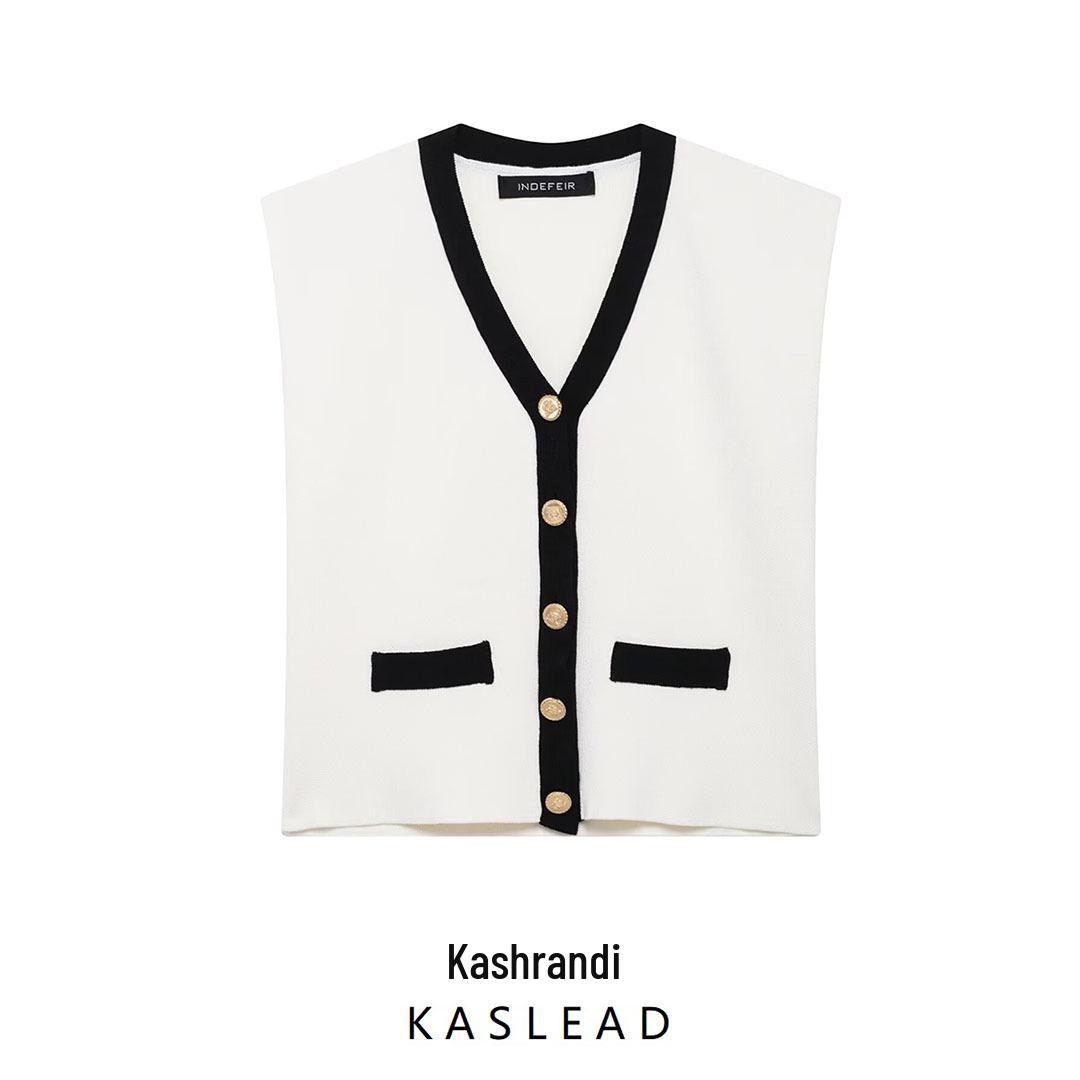 2025 Spring Women s Fashion: European & American Style Knitted V-Neck Sleeveless Vest S
2025 Spring Women s Fashion: European & American Style Knitted V-Neck Sleeveless Vest S