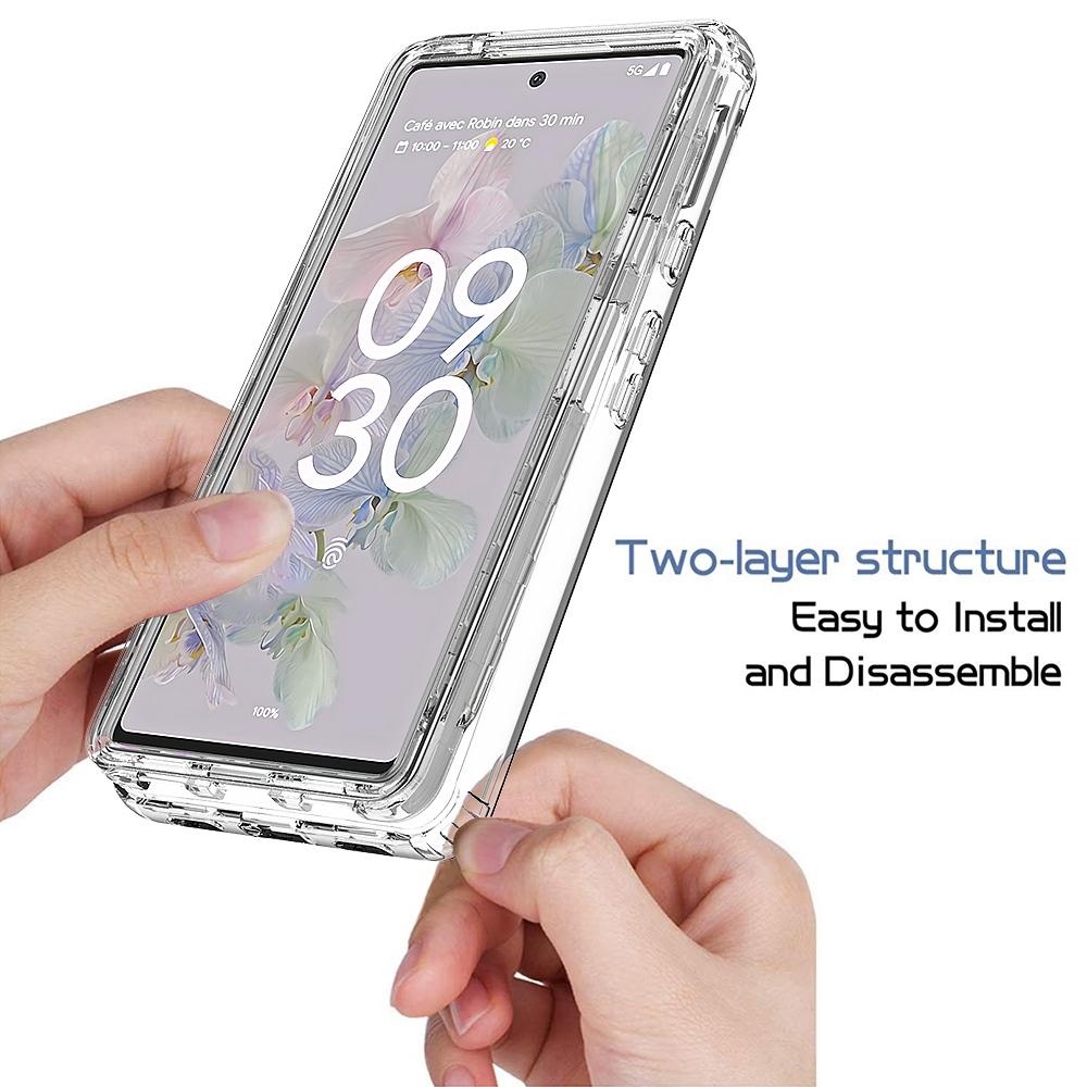 For Google Pixel 6a Transparent TPU+PC Phone Case Stylish Gradient Color Anti-scratch Protective Cover Gradient Black
For Google Pixel 6a Transparent TPU+PC Phone Case Stylish Gradient Color Anti-scratch Protective Cover Gradient Black