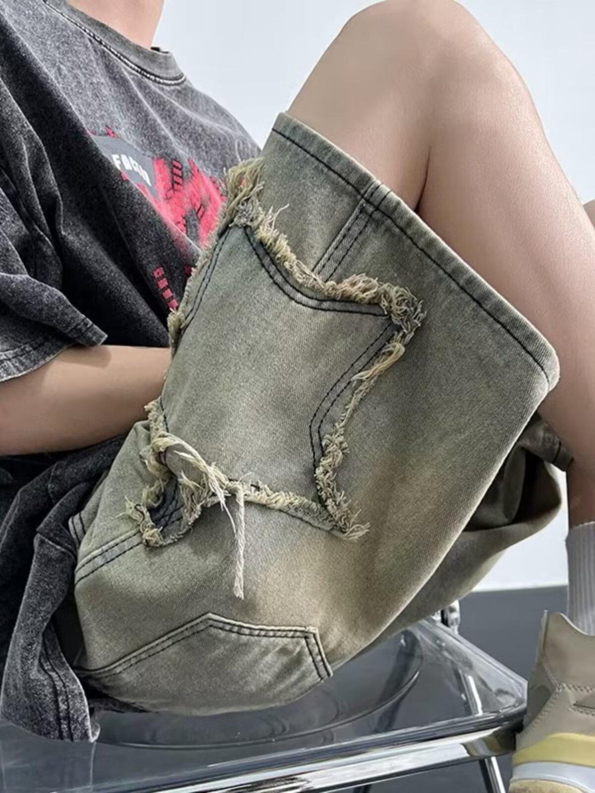 Men s Yellow-Brown Denim Summer Wide-Leg Shorts - Trendy European & American Style, High Street Five-Point Pants L
Men s Yellow-Brown Denim Summer Wide-Leg Shorts - Trendy European & American Style, High Street Five-Point Pants L