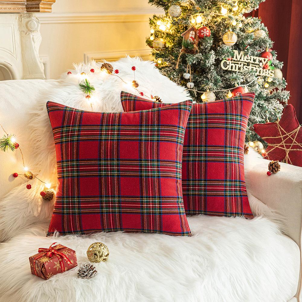 New Christmas Plaid Pillowcase Simple Geometric Pattern Pillowcase Sofa Cushion Cover 45 * 45cm without core
New Christmas Plaid Pillowcase Simple Geometric Pattern Pillowcase Sofa Cushion Cover 45 * 45cm without core
