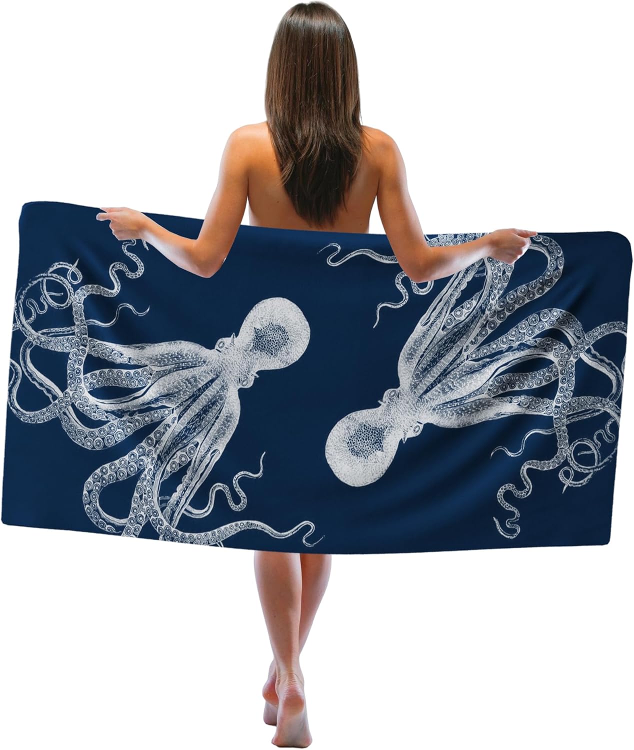 Vintage Octopus Beach Towel, Nautical Octopuses Sand Beach Towels Gifts for Women Men Adults, Coastal Octopus Quick Dry Bath W30*H60(CM)
Vintage Octopus Beach Towel, Nautical Octopuses Sand Beach Towels Gifts for Women Men Adults, Coastal Octopus Quick Dry Bath W30*H60(CM)
