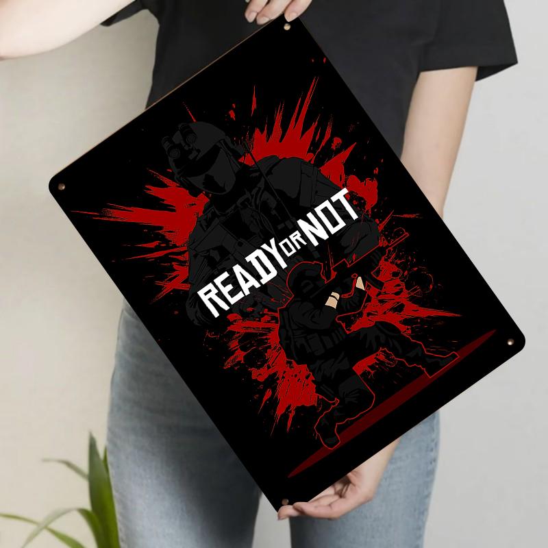 Ready Or Not Game Poster Metal Wall Art Decor for Home Office Living Room Decoration 7.9x11.8In(20x30cm)
Ready Or Not Game Poster Metal Wall Art Decor for Home Office Living Room Decoration 7.9x11.8In(20x30cm)