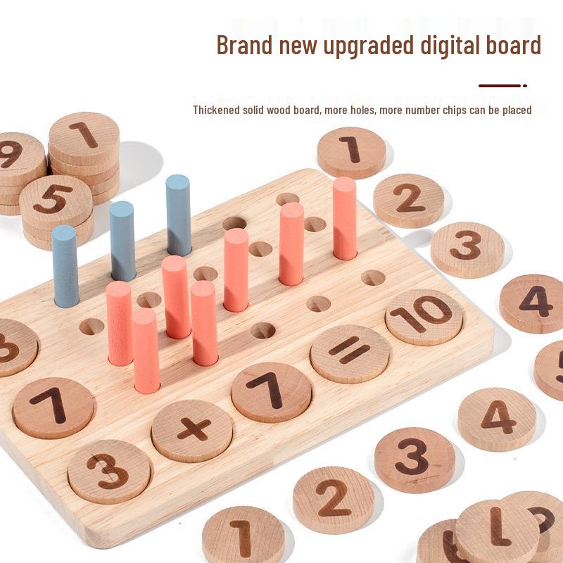 Children s Early Education Math Board: Ten-Digit Counter, Number Matching, Building Blocks, Addition & Subtraction Educational Toy.
Children s Early Education Math Board: Ten-Digit Counter, Number Matching, Building Blocks, Addition & Subtraction Educational Toy.