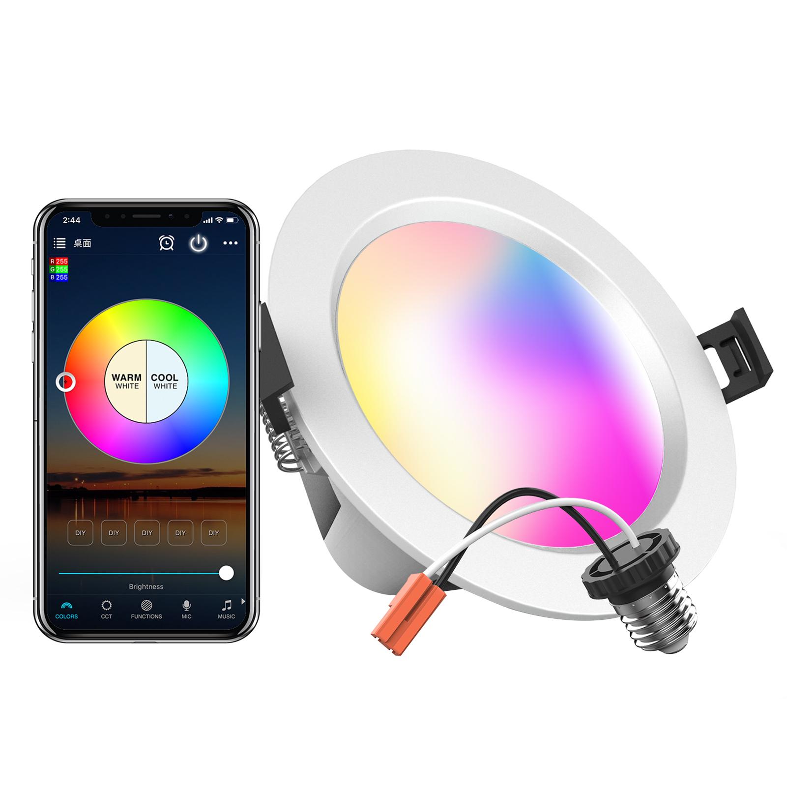 A C100264V 9 Вт, 4,7 дюйма, светодиоды RGB + CCT, интеллектуальное встраиваемое освещение, потолочный светильник, базовая розетка E26
A C100264V 9 Вт, 4,7 дюйма, светодиоды RGB + CCT, интеллектуальное встраиваемое освещение, потолочный светильник, базовая розетка E26