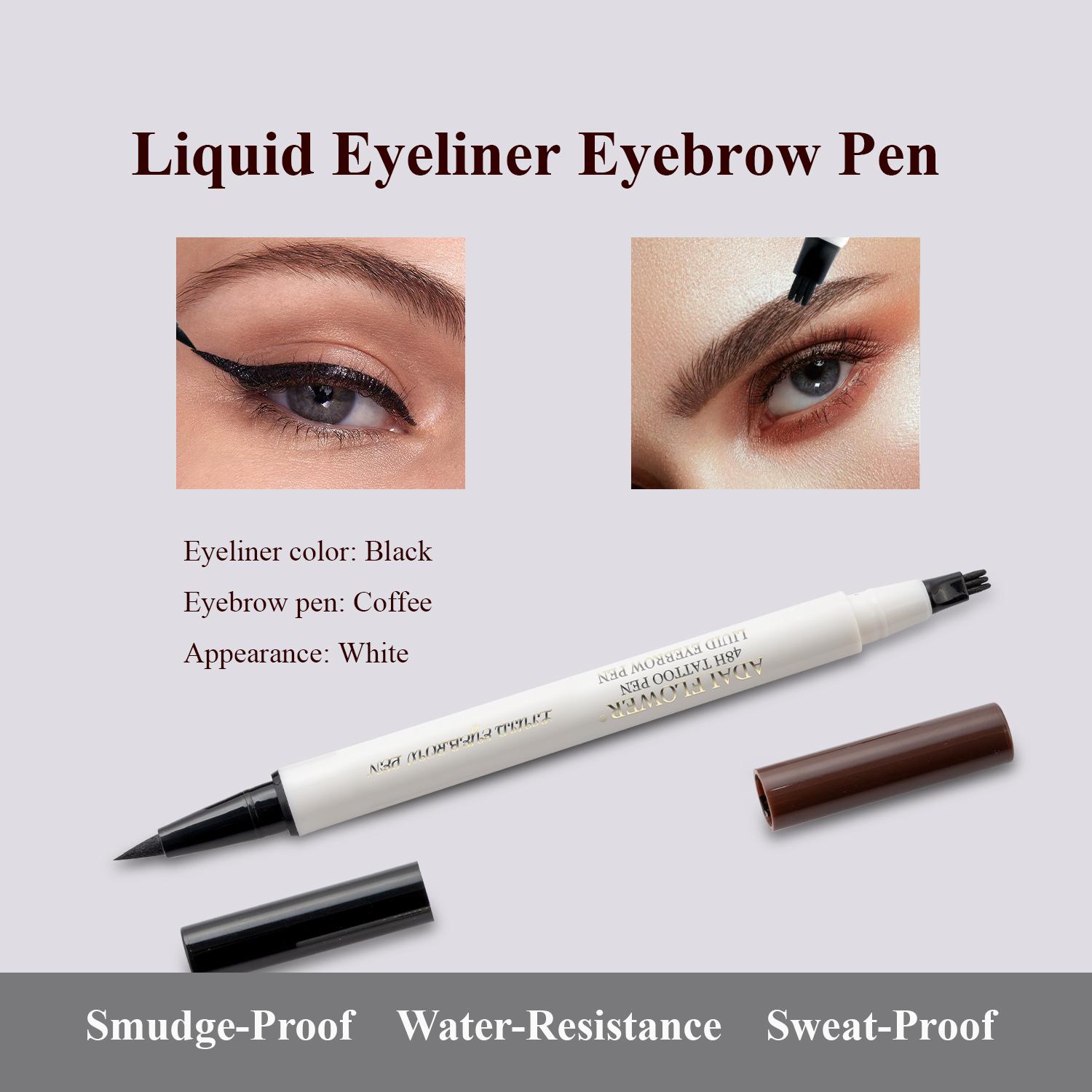 Водостойкая жидкая двухсторонняя подводка для глаз, карандаш для бровей, стойкая к размазыванию, черная подводка для бровей, 3 когтя белый
Водостойкая жидкая двухсторонняя подводка для глаз, карандаш для бровей, стойкая к размазыванию, черная подводка для бровей, 3 когтя белый