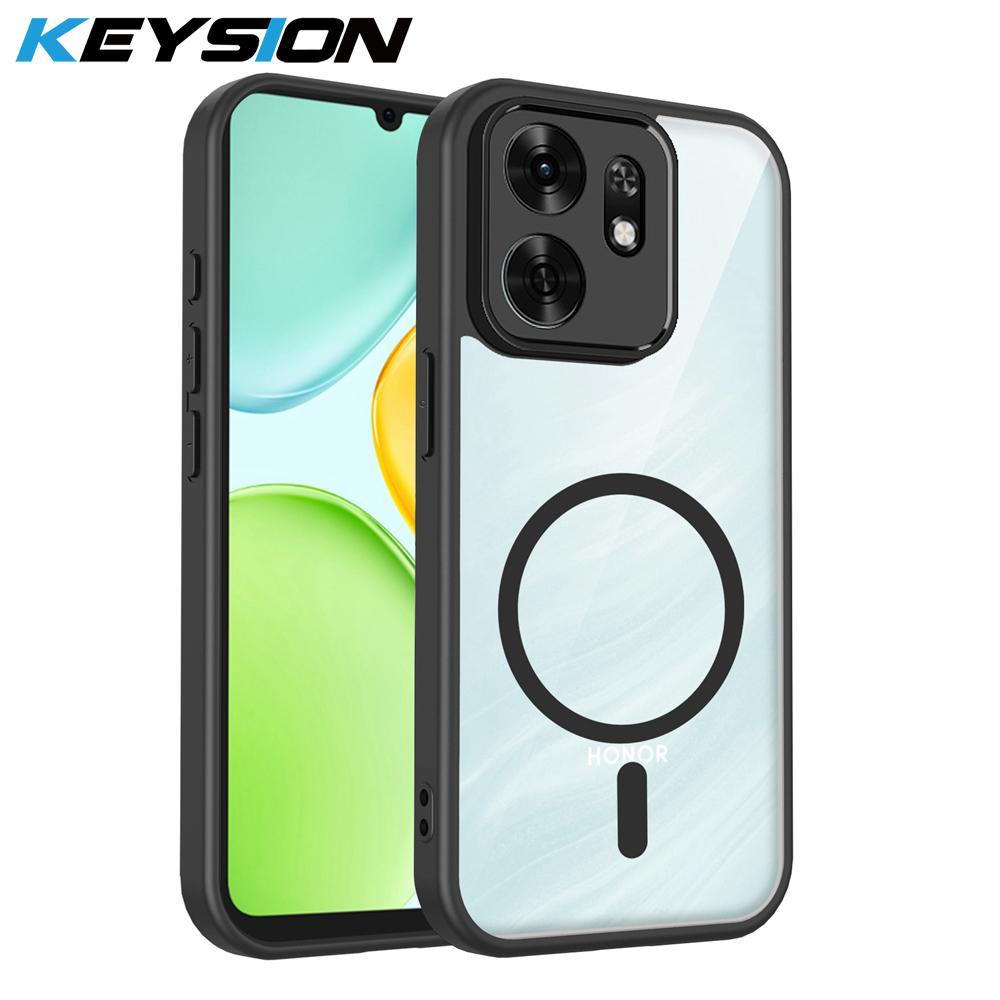 KEYSION Transparent Magnetic Phone Case for HONOR X6d 5G Soft Silicone+PC HD Clear Shockproof Cover for Huawei Honor 500 Smart 5G for Honor X6d чёрный
KEYSION Transparent Magnetic Phone Case for HONOR X6d 5G Soft Silicone+PC HD Clear Shockproof Cover for Huawei Honor 500 Smart 5G for Honor X6d чёрный
