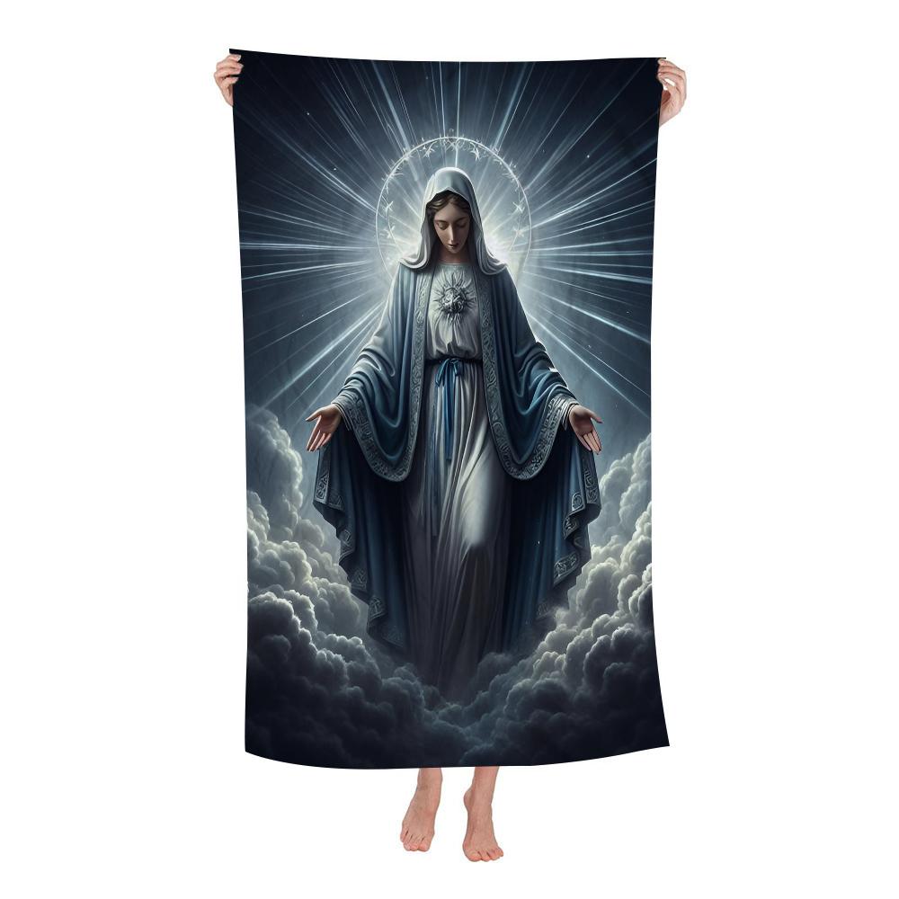 Sacred Heart Of Jesus Canvas Painting Mary Sacred Heart Beach Towel Colorful Bath Towels For Girl Microfiber Quick Dry W30*H60(CM)
Sacred Heart Of Jesus Canvas Painting Mary Sacred Heart Beach Towel Colorful Bath Towels For Girl Microfiber Quick Dry W30*H60(CM)