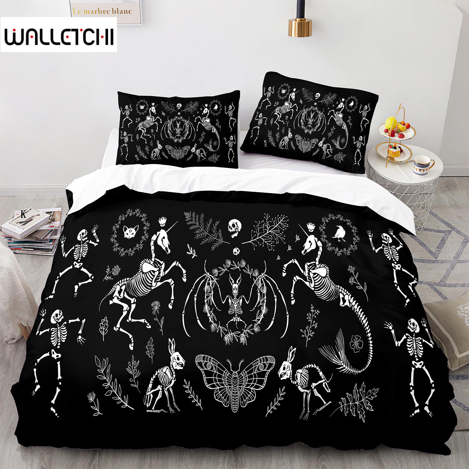 Комплект постельного белья Death Moth Queen Size Gothic Skull Boho, черно-белый декоративный мягкий комплект постельного белья с изображением скелета EU single(135x200cm)
Комплект постельного белья Death Moth Queen Size Gothic Skull Boho, черно-белый декоративный мягкий комплект постельного белья с изображением скелета EU single(135x200cm)