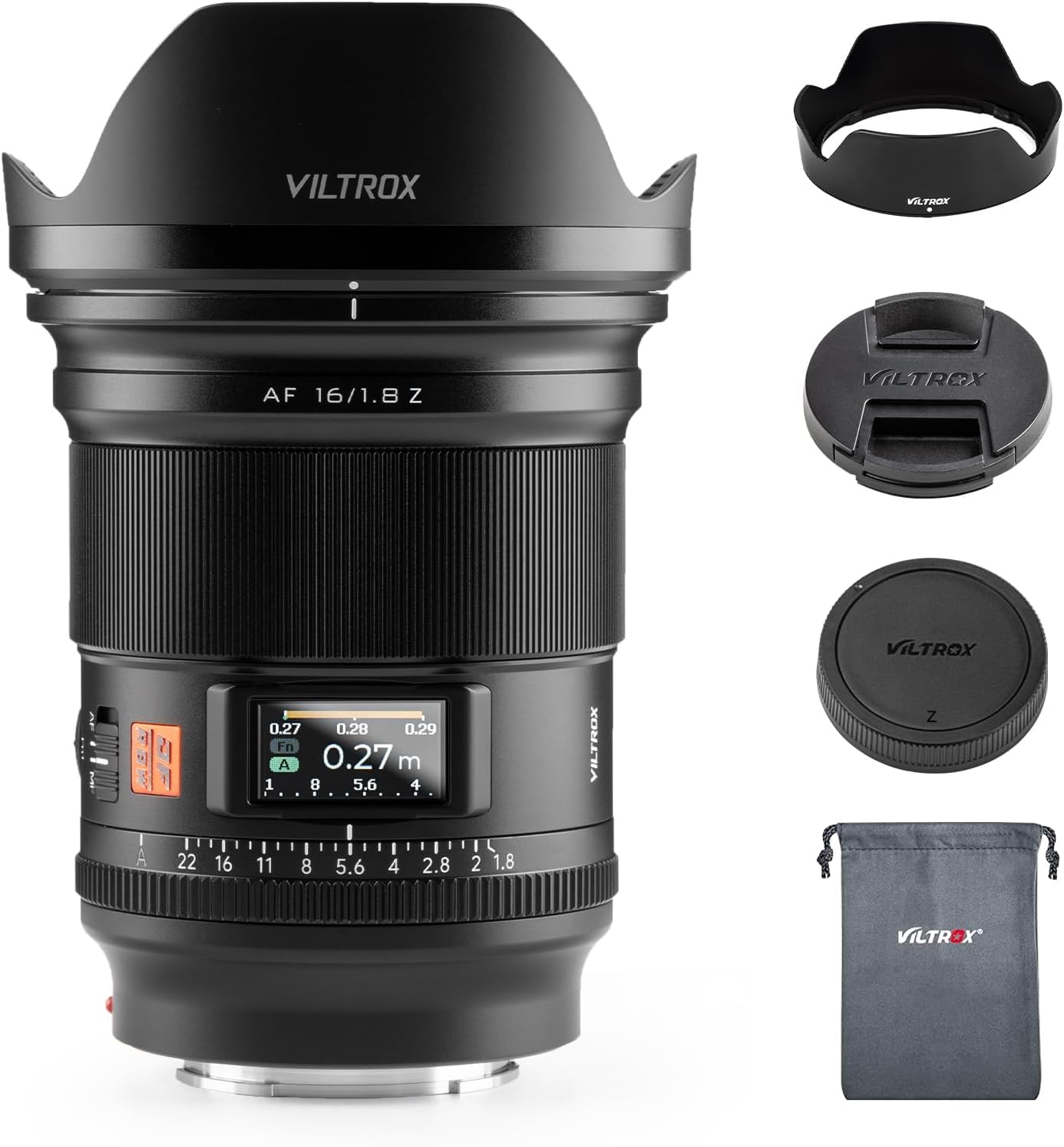 VILTROX AF 16mm Pro Z Single Focus Medium Telephoto Lens Replacement Lens for Nikon Z Mount Auto Focus Small and Light Eye AF Фокус з великою діафрагмою чорний
VILTROX AF 16mm Pro Z Single Focus Medium Telephoto Lens Replacement Lens for Nikon Z Mount Auto Focus Small and Light Eye AF Фокус з великою діафрагмою чорний