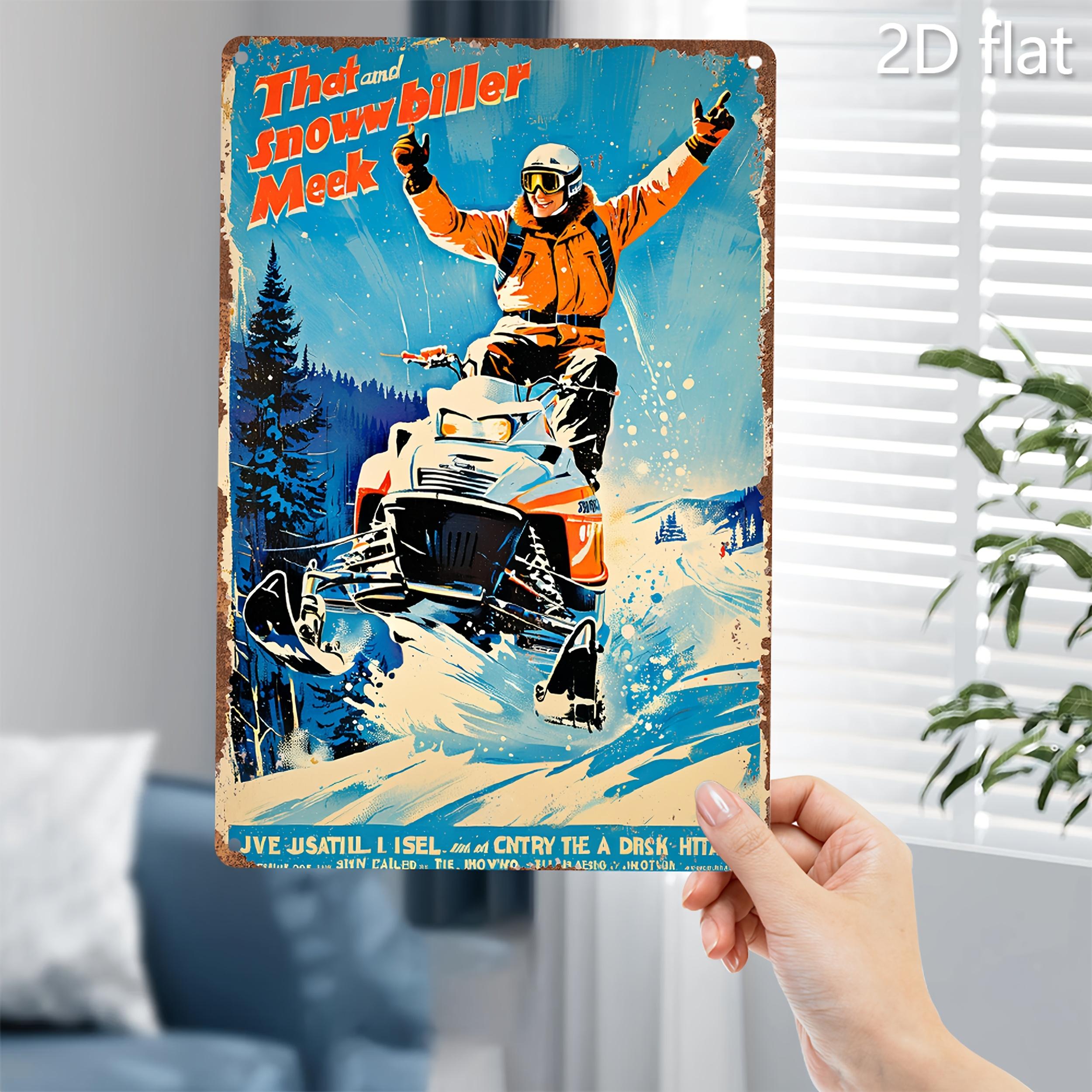 Vintage Snowmobile Rider Metal Wall Art Retro Winter Sports Decor with ActionPacked Scene HeavyDuty Iron Construc 20x30cm(7.8x11.8inch)
Vintage Snowmobile Rider Metal Wall Art Retro Winter Sports Decor with ActionPacked Scene HeavyDuty Iron Construc 20x30cm(7.8x11.8inch)