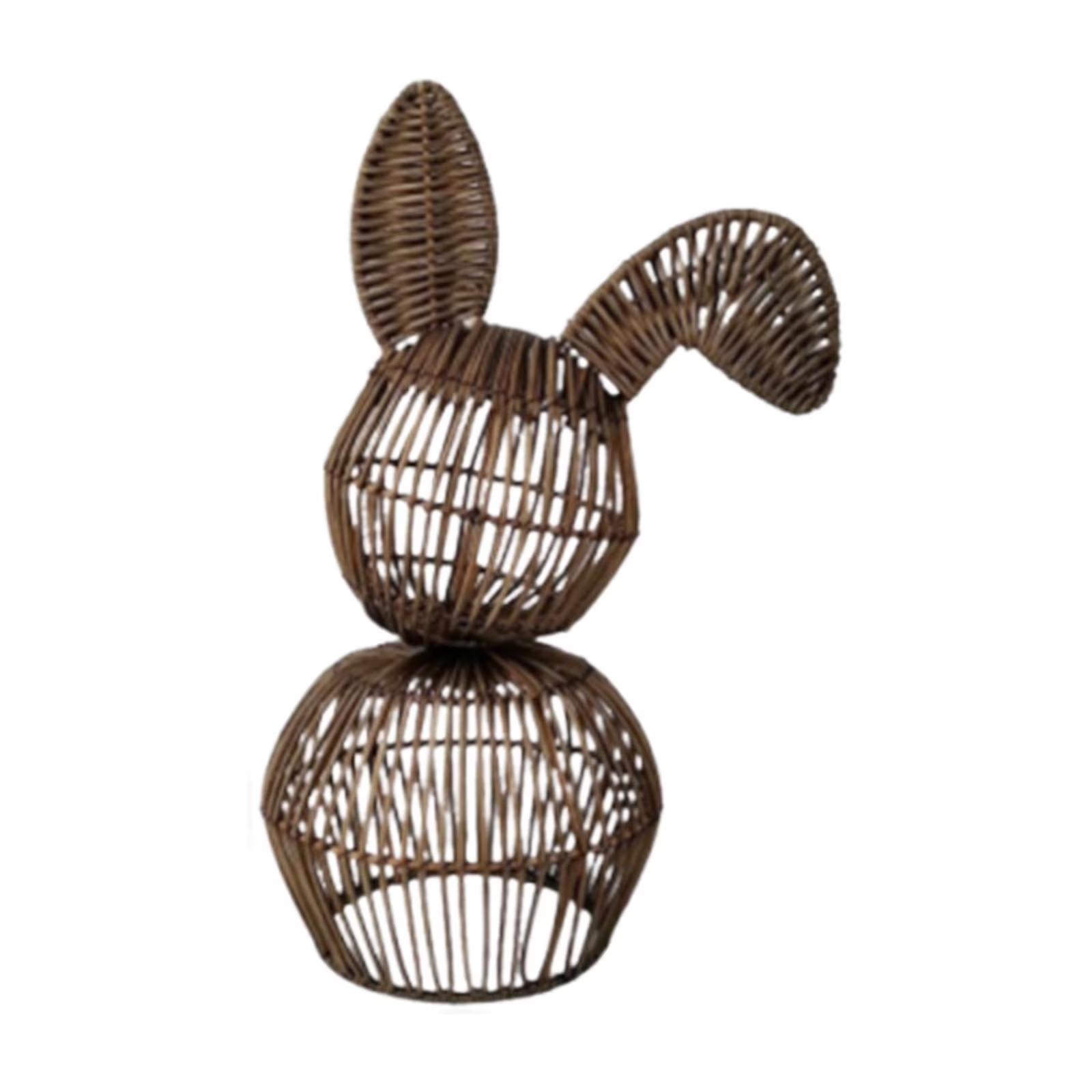 Rattan Easter Bunny Basket, Fabric Bow, Handmade Brown Bunny Decor
Rattan Easter Bunny Basket, Fabric Bow, Handmade Brown Bunny Decor