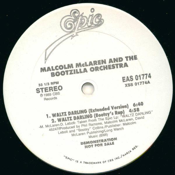 12inch Record MALCOLM MCLAREN & THE BOOTZILLA ORC - Waltz Darling EAS01774PROMO Epic 1989 US Dance & Electronica Used
12inch Record MALCOLM MCLAREN & THE BOOTZILLA ORC - Waltz Darling EAS01774PROMO Epic 1989 US Dance & Electronica Used