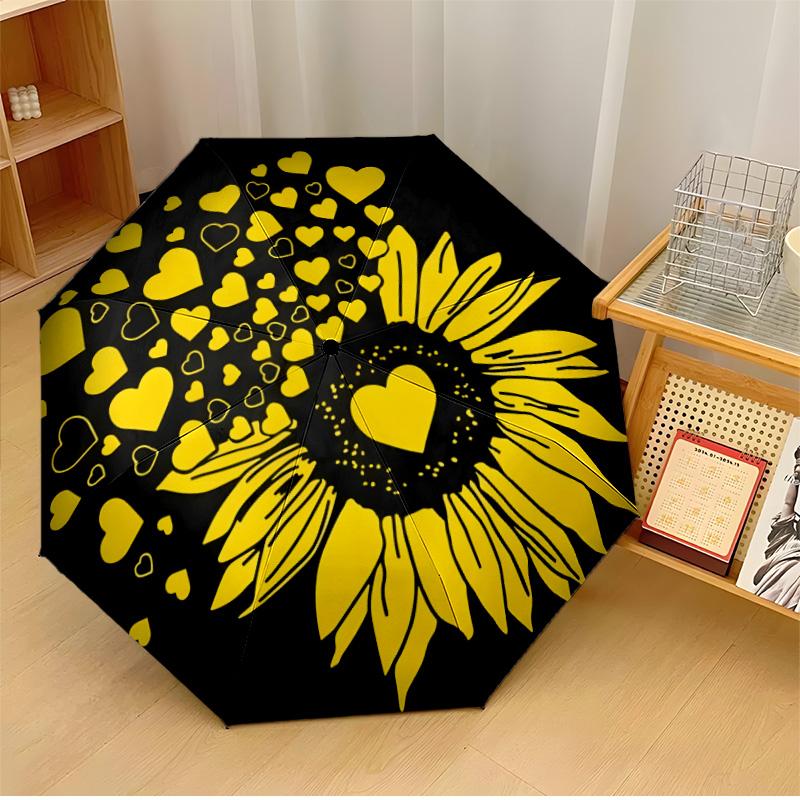 Sunflower a Printed umbrella windproof folding umbrella portable sun and rain umbrella suitable for gifting
Sunflower a Printed umbrella windproof folding umbrella portable sun and rain umbrella suitable for gifting