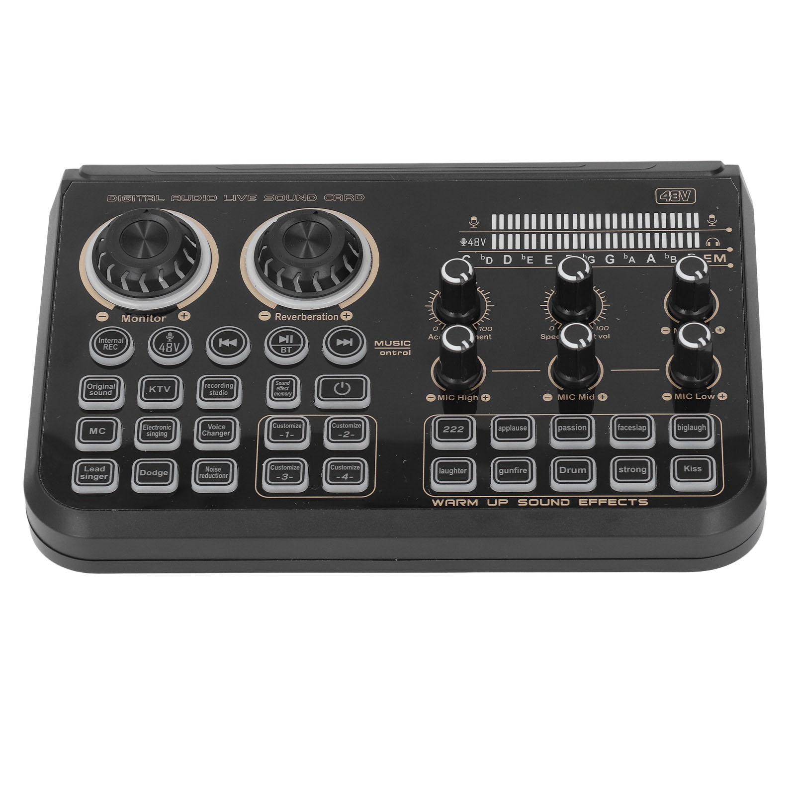 Звуковая карта Live Sound с шумоподавлением и цветовым эффектом, звуковая карта для трансляции света для телефона и компьютера
Звуковая карта Live Sound с шумоподавлением и цветовым эффектом, звуковая карта для трансляции света для телефона и компьютера