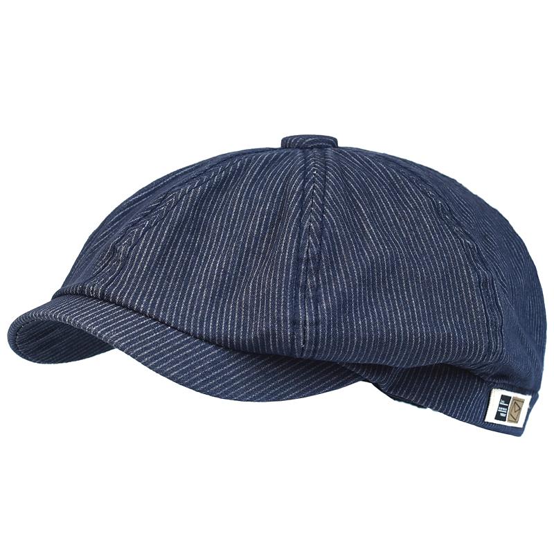 Stripe Newsboy Cap Peaky Casual Octagonal Hat Vintage Soft Berets Cap Visor Gatsby Flat Ivy Hat Four Seasons 56-59 cm темно-синього кольору
Stripe Newsboy Cap Peaky Casual Octagonal Hat Vintage Soft Berets Cap Visor Gatsby Flat Ivy Hat Four Seasons 56-59 cm темно-синього кольору