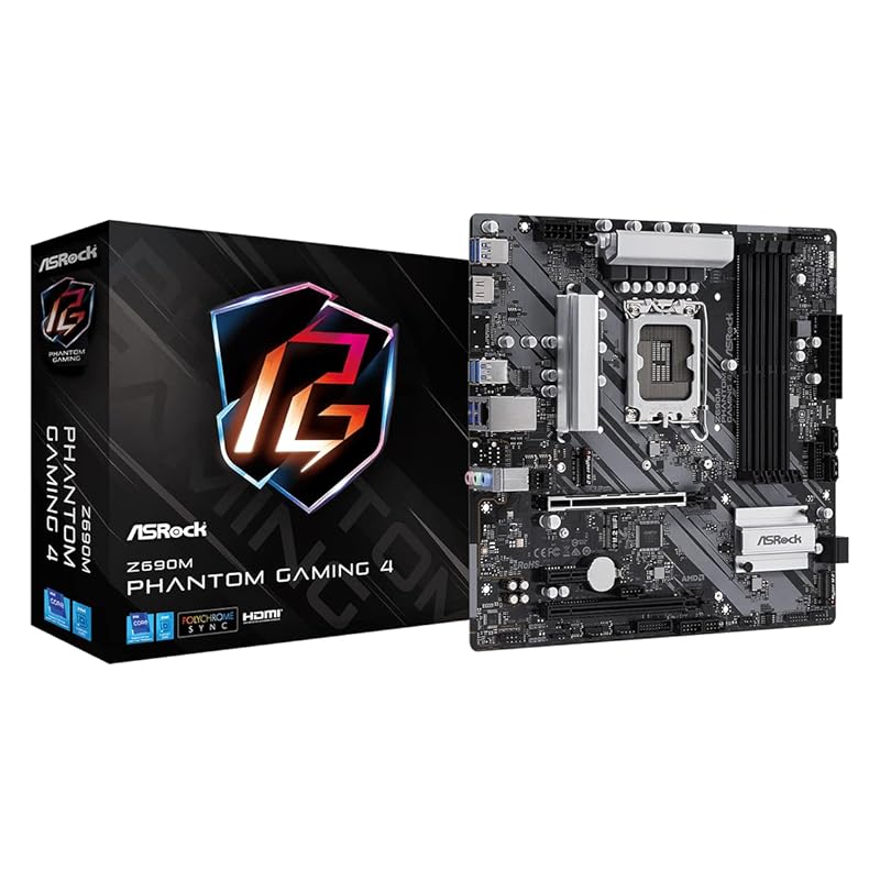 ASRock motherboard Z690M Phantom Gaming 4 Intel Z690 series 12th generation CPU ( LGA1700 ) correspondence MicroATX [Domestic authorized distributor
ASRock motherboard Z690M Phantom Gaming 4 Intel Z690 series 12th generation CPU ( LGA1700 ) correspondence MicroATX [Domestic authorized distributor
