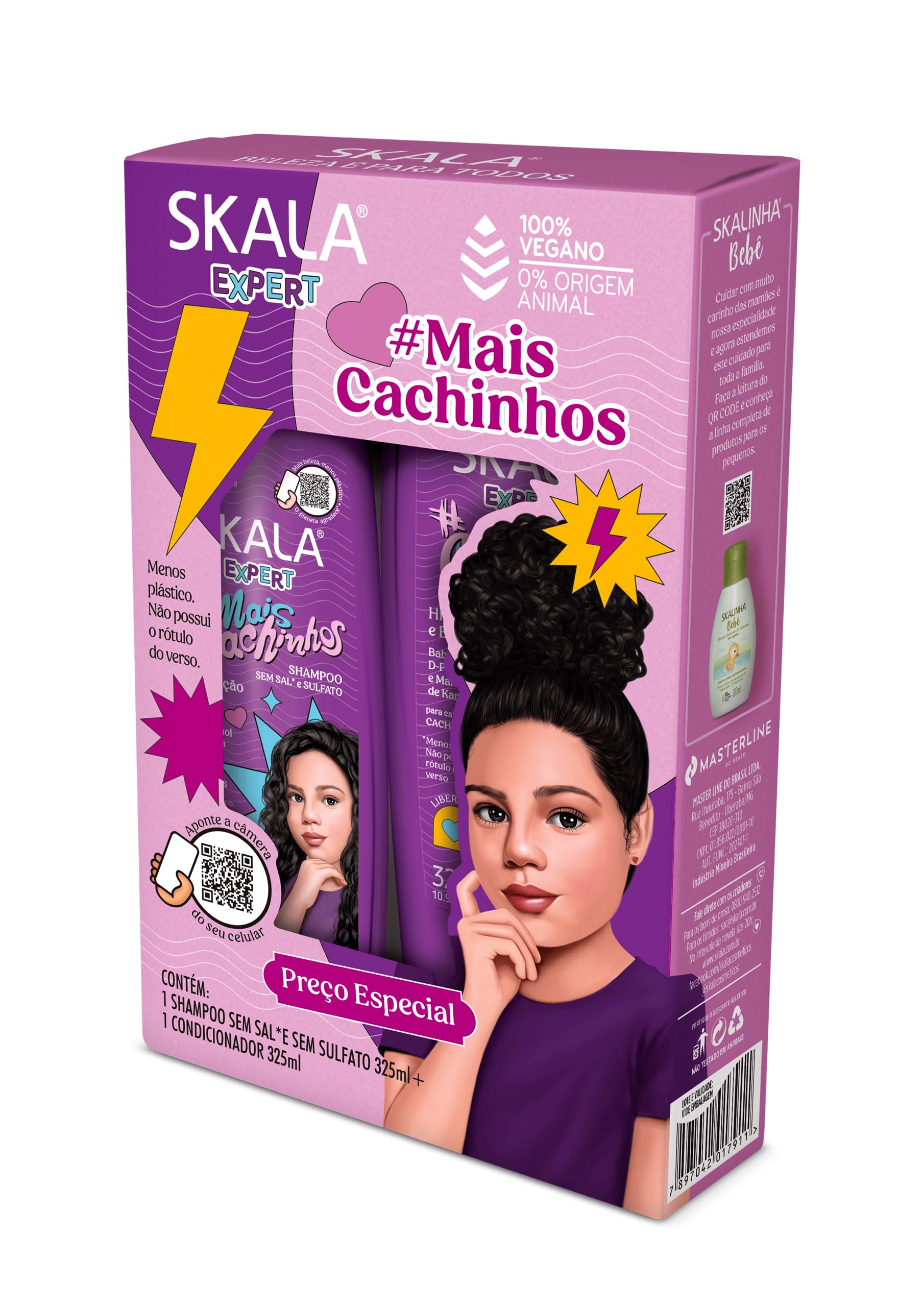 Skala Expert Kit Cachinhos Skala Expert Шампунь-кондиционер для вьющихся волос Набор из 2 предметов 325 мл Для вьющихся волос #Mais &
Skala Expert Kit Cachinhos Skala Expert Шампунь-кондиционер для вьющихся волос Набор из 2 предметов 325 мл Для вьющихся волос #Mais &