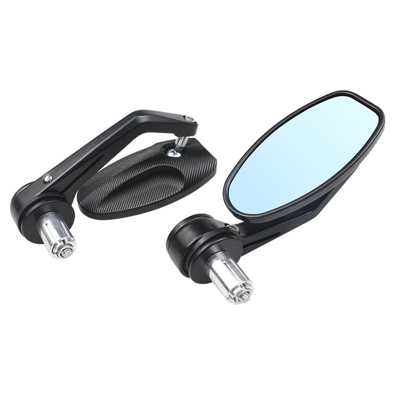 Мотоциклетное модифицированное зеркало заднего вида с ЧПУ, зеркало заднего вида на руль, ретро-зеркало на руль, литье под давлением, зеркало заднего вида чёрный