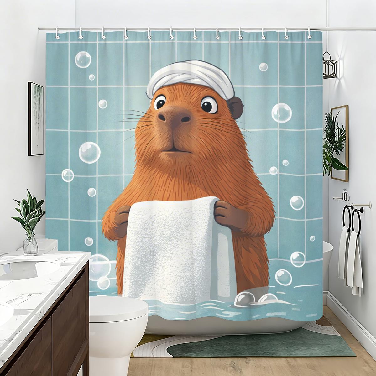 Cute Cartoon Pet Pattern Polyester Shower Curtain - Fun Bathing Themed Bathroom Decor, Lovely Bathtub Partition Curtain For Home W60H190(CM)-1 Pcs
Cute Cartoon Pet Pattern Polyester Shower Curtain - Fun Bathing Themed Bathroom Decor, Lovely Bathtub Partition Curtain For Home W60H190(CM)-1 Pcs