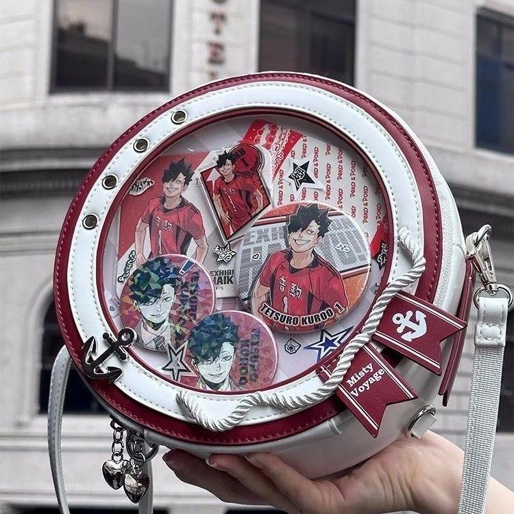 Y2K Cute Nautical Theme Ita Bag Kawaii Girl Transparent Shoulder Bag DIY Display Backpack Students Round Messenger Crossbody Bag 22x22x9cm червоний
Y2K Cute Nautical Theme Ita Bag Kawaii Girl Transparent Shoulder Bag DIY Display Backpack Students Round Messenger Crossbody Bag 22x22x9cm червоний