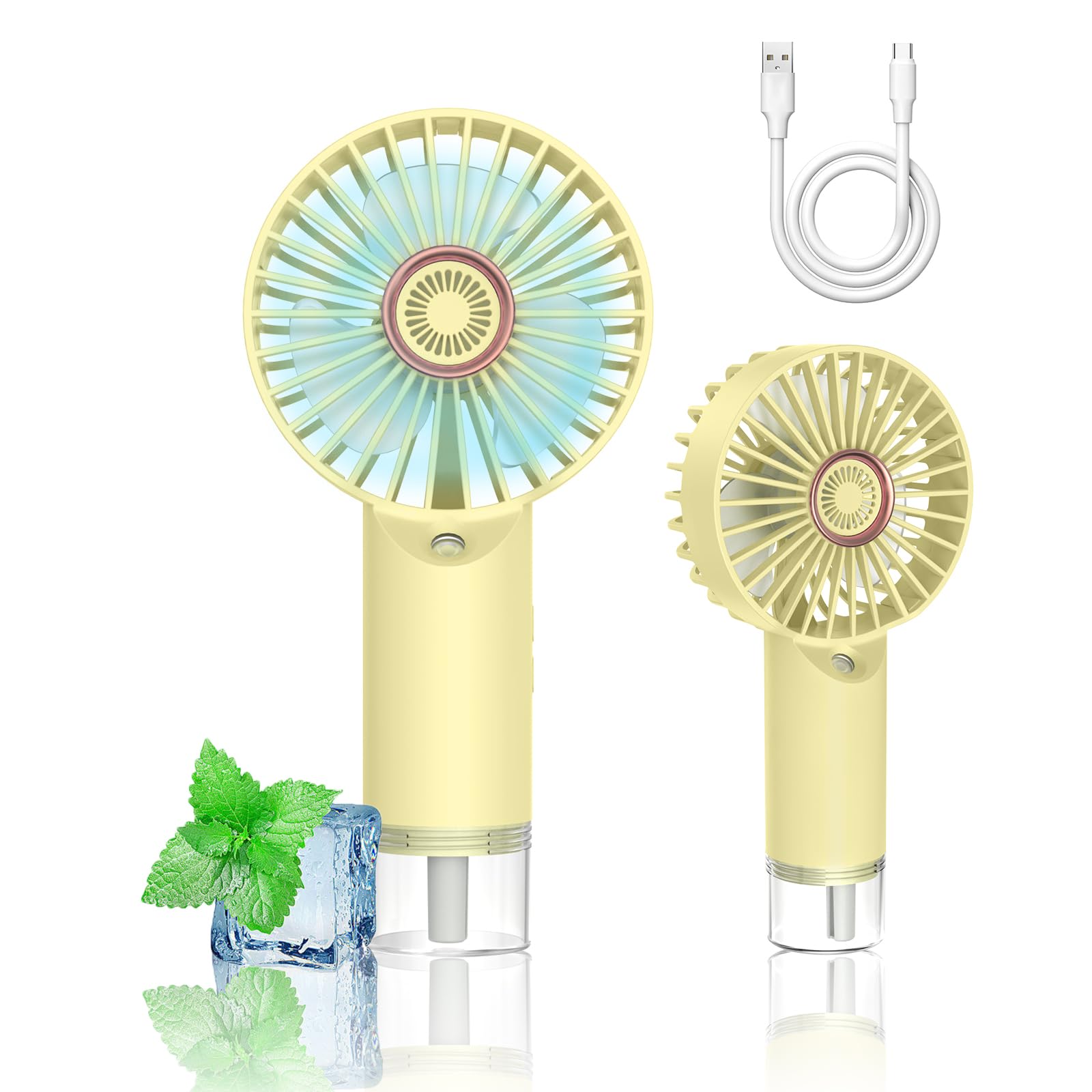 Portable Mini Handheld Mist Small but Adjustable Lightweight Spray Water Perfect for Indoors and Outdoors Fan, Powerful, 3-Level Airflow, USB-C
Portable Mini Handheld Mist Small but Adjustable Lightweight Spray Water Perfect for Indoors and Outdoors Fan, Powerful, 3-Level Airflow, USB-C