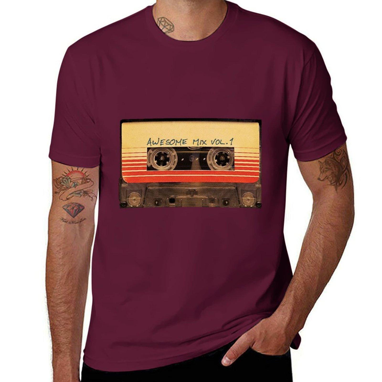 Awesome Mix Vol.1 - Guardians of the Galaxy T-Shirt quick drying blanks boys whites sports fans t shirt for men L
Awesome Mix Vol.1 - Guardians of the Galaxy T-Shirt quick drying blanks boys whites sports fans t shirt for men L