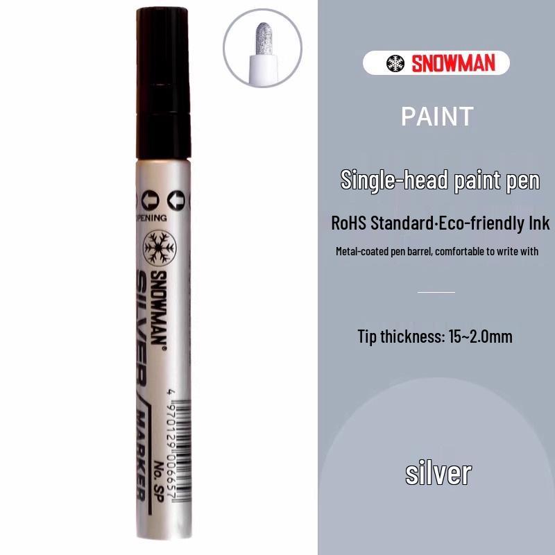 Snowman Waterproof Colorfast Touch-Up Marker Pen - 0.5/1.0/1.5mm, Halogen-Free
Snowman Waterproof Colorfast Touch-Up Marker Pen - 0.5/1.0/1.5mm, Halogen-Free