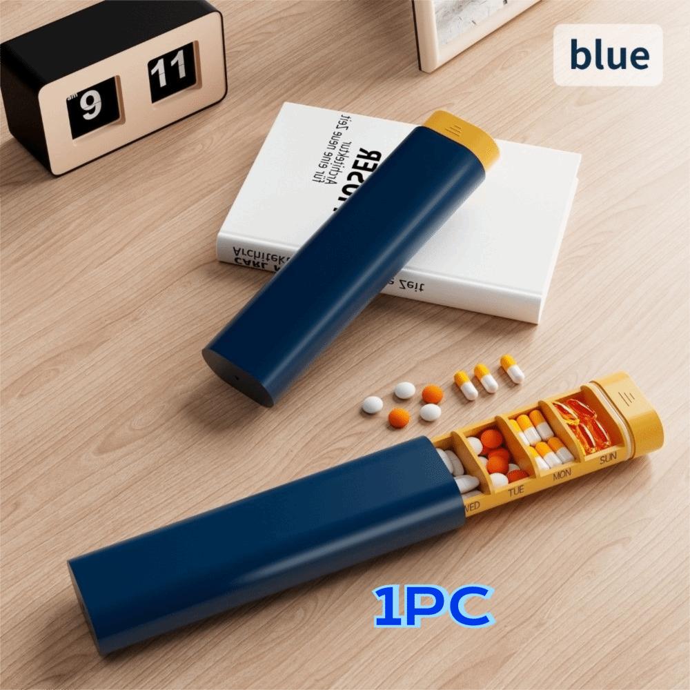 Portable 7 Day Pill Organizer Mini Medicine Dispenser Premium Weekly Pill Box Travel синій
Portable 7 Day Pill Organizer Mini Medicine Dispenser Premium Weekly Pill Box Travel синій