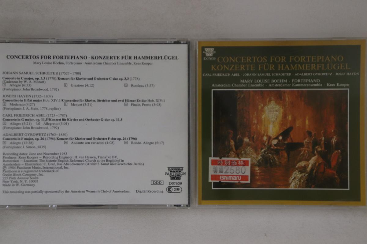 CD KEES KOOPER - Concertos For Fortepiano Konzerte F D07639 PANTHEON Germany Classical Used
CD KEES KOOPER - Concertos For Fortepiano Konzerte F D07639 PANTHEON Germany Classical Used