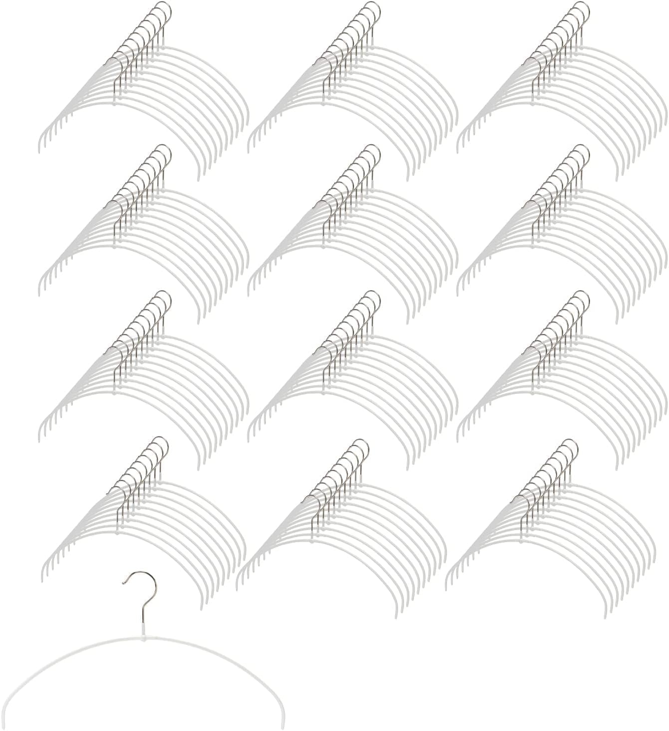 MAWA German Economic Light Warranty Non-Slip Hangers, 40PT, 120-Pack, White, 10-Year
MAWA German Economic Light Warranty Non-Slip Hangers, 40PT, 120-Pack, White, 10-Year
