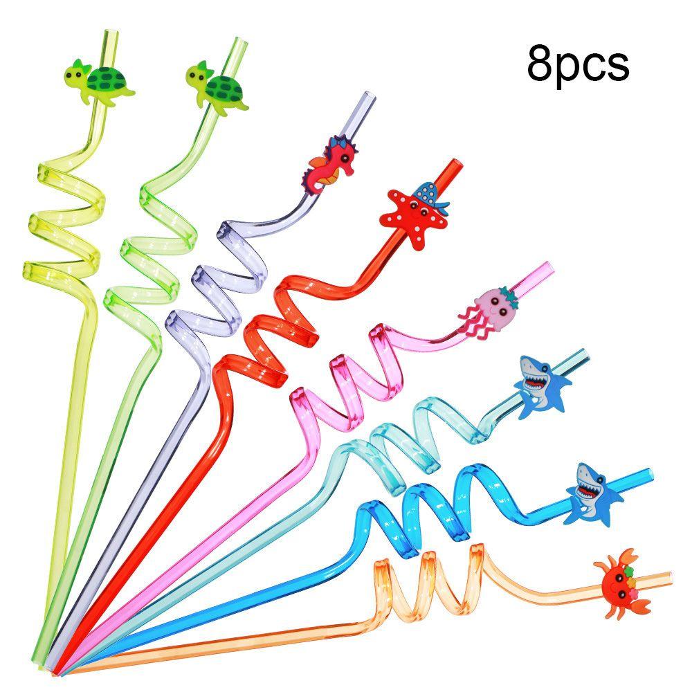 8pcs Birthday Kids Gifts Party Decorations Reusable Plastic Straws Ocean Animal Drinking Straws
8pcs Birthday Kids Gifts Party Decorations Reusable Plastic Straws Ocean Animal Drinking Straws