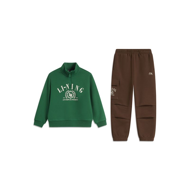 Li Ning Sports Life Series Толстая Зимняя Детская Одежда Spruce Green/Soil Brown (Fleece-lined) 90
Li Ning Sports Life Series Толстая Зимняя Детская Одежда Spruce Green/Soil Brown (Fleece-lined) 90