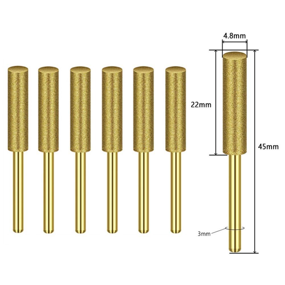 6/12 шт 4-5,5 мм титановые биты для цепной пилы легко устанавливаются заточка мраморной цепной пилы Golden 4.8mm 6Pcs
6/12 шт 4-5,5 мм титановые биты для цепной пилы легко устанавливаются заточка мраморной цепной пилы Golden 4.8mm 6Pcs