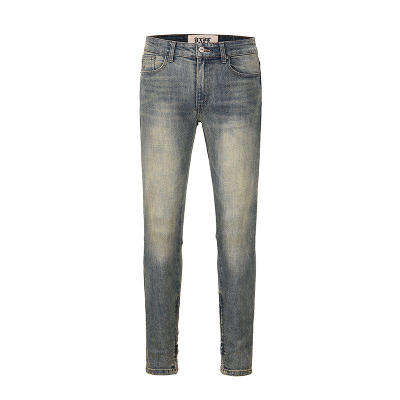 European and American High Street Style Basic Side Open Zip-up Feet Jeans Kanye Same as Slim fit Stretch Slimming Trousers for Men Yellowish Blue EUR32
European and American High Street Style Basic Side Open Zip-up Feet Jeans Kanye Same as Slim fit Stretch Slimming Trousers for Men Yellowish Blue EUR32