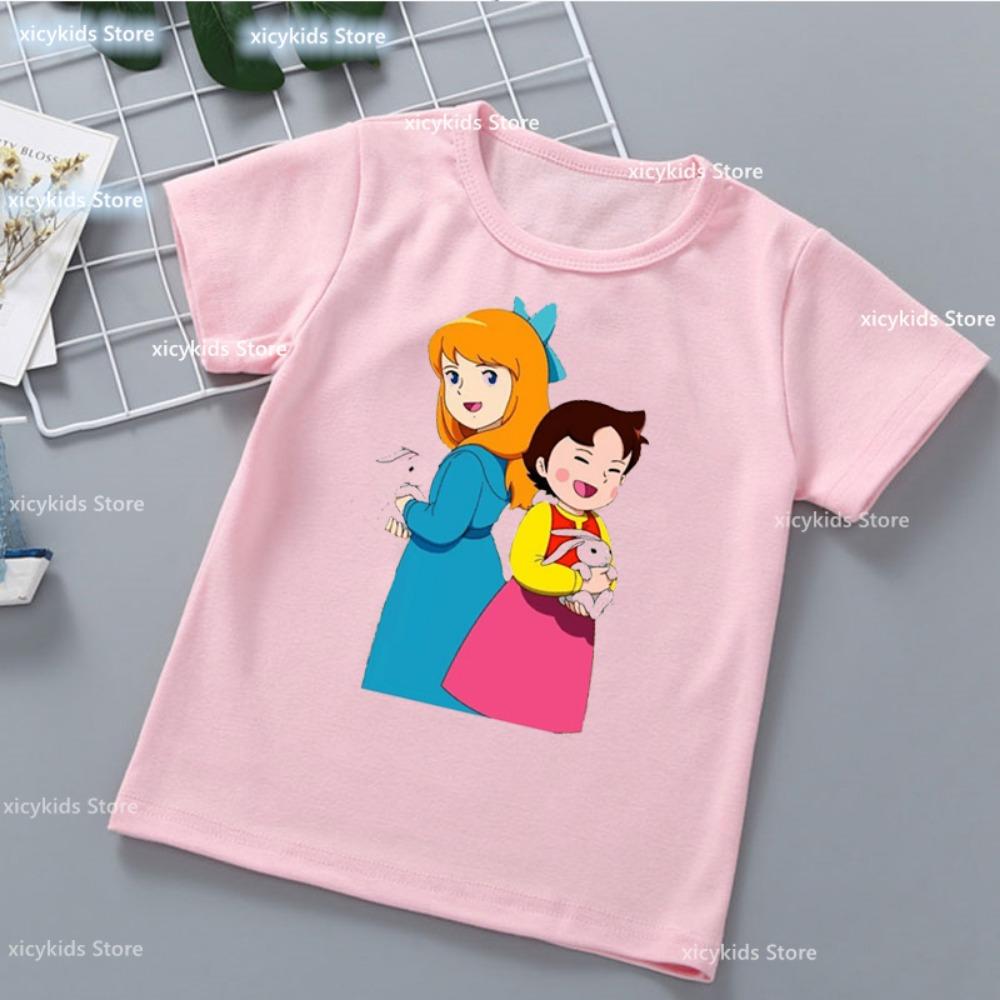 Kawaii Girls T-Shirt Funny Heidi And Family Cartoon Print Kids Summer Shirt Tops Fashion Girls Clothes Cute Kids Clothes Tshirt 100
Kawaii Girls T-Shirt Funny Heidi And Family Cartoon Print Kids Summer Shirt Tops Fashion Girls Clothes Cute Kids Clothes Tshirt 100
