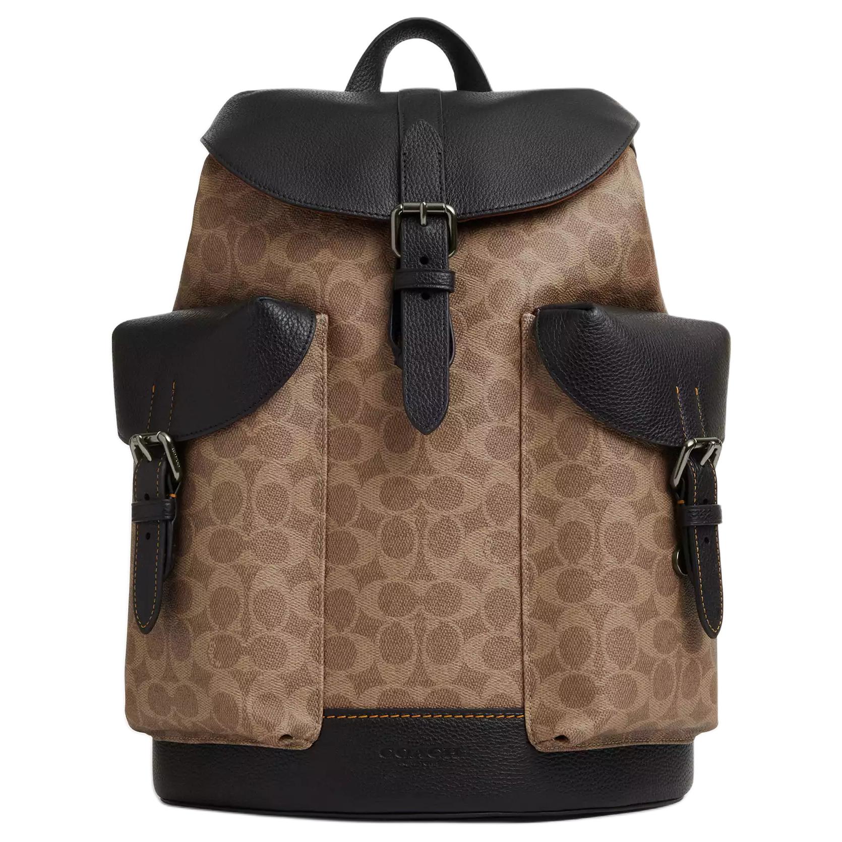 Coach Warner 32 Brand Logo Buckle Closure Coated Canvas Backpack Large Men Backpack Brown Black CW211-QBNRX Basic Set (Bag+Dust Bag)
Coach Warner 32 Brand Logo Buckle Closure Coated Canvas Backpack Large Men Backpack Brown Black CW211-QBNRX Basic Set (Bag+Dust Bag)