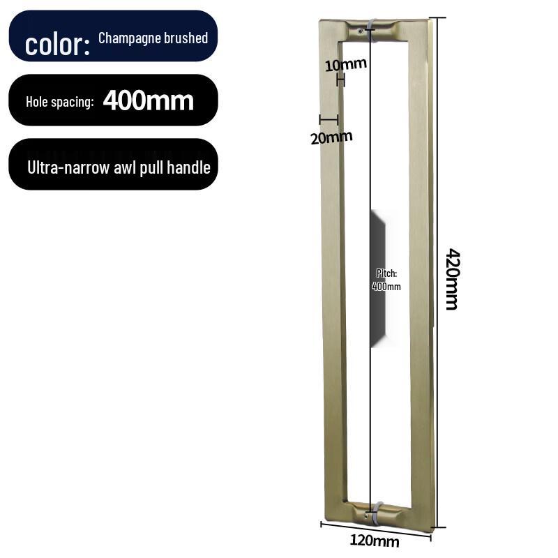 Champagne 304 Stainless Steel Shower Door Pull Handle
Champagne 304 Stainless Steel Shower Door Pull Handle